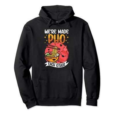 Vietnamese Pho Bo Hanoi Kawaii Soup Noodles Chef Pullover Hoodie