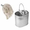 EliteKoopers 3Bucket + 3Mop Strong Heavy Duty Metal Mop Basket For Floor Mop Head Bucket For Cleaning view 1