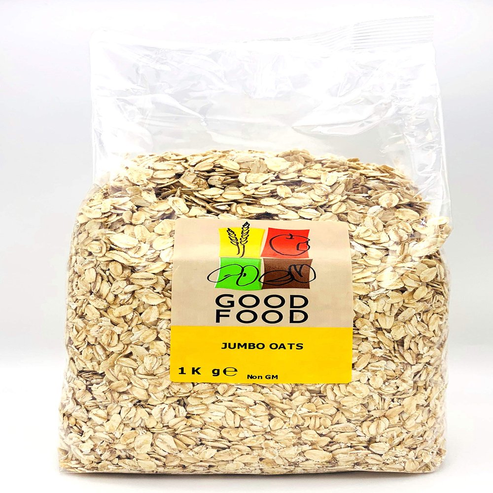 Mintons Good Food Jumbo Oats, 1Kg Bag of Chunky Oats, Perfect for Breakfast