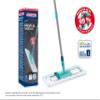 Leifheit Profi XL Micro Fibre Mop - Deluxe 46 cm Large Flat Head, Sturdy 3 Part Handle, Easy Steering, Thick Micro Fibre for Highly Effective Floor Cleaning, Turquoise view 2