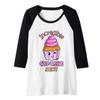 Womens Incredible Cupcake Aunt Muffin Confectioner Tasty Baking Raglan Baseball Tee view 1