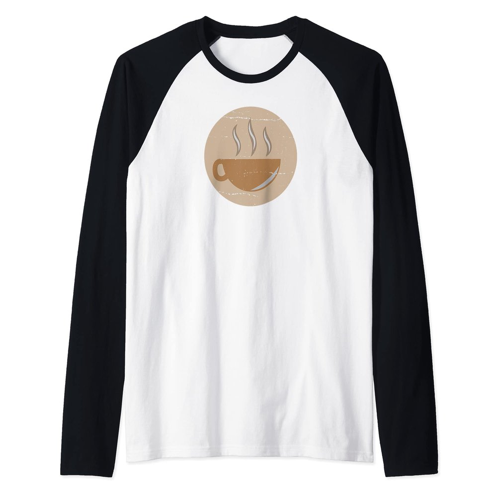 Tea Coffee Cocoa Cup Raglan Baseball Tee