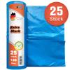 Bin Bags 120 L Extra Strong - Heavy Duty Bin Bags - Blue Bin Bags XXL - Waste Bag Made of LDPE for Waste Bins and Waste Bin (1 Roll = 25 Pieces) view 2