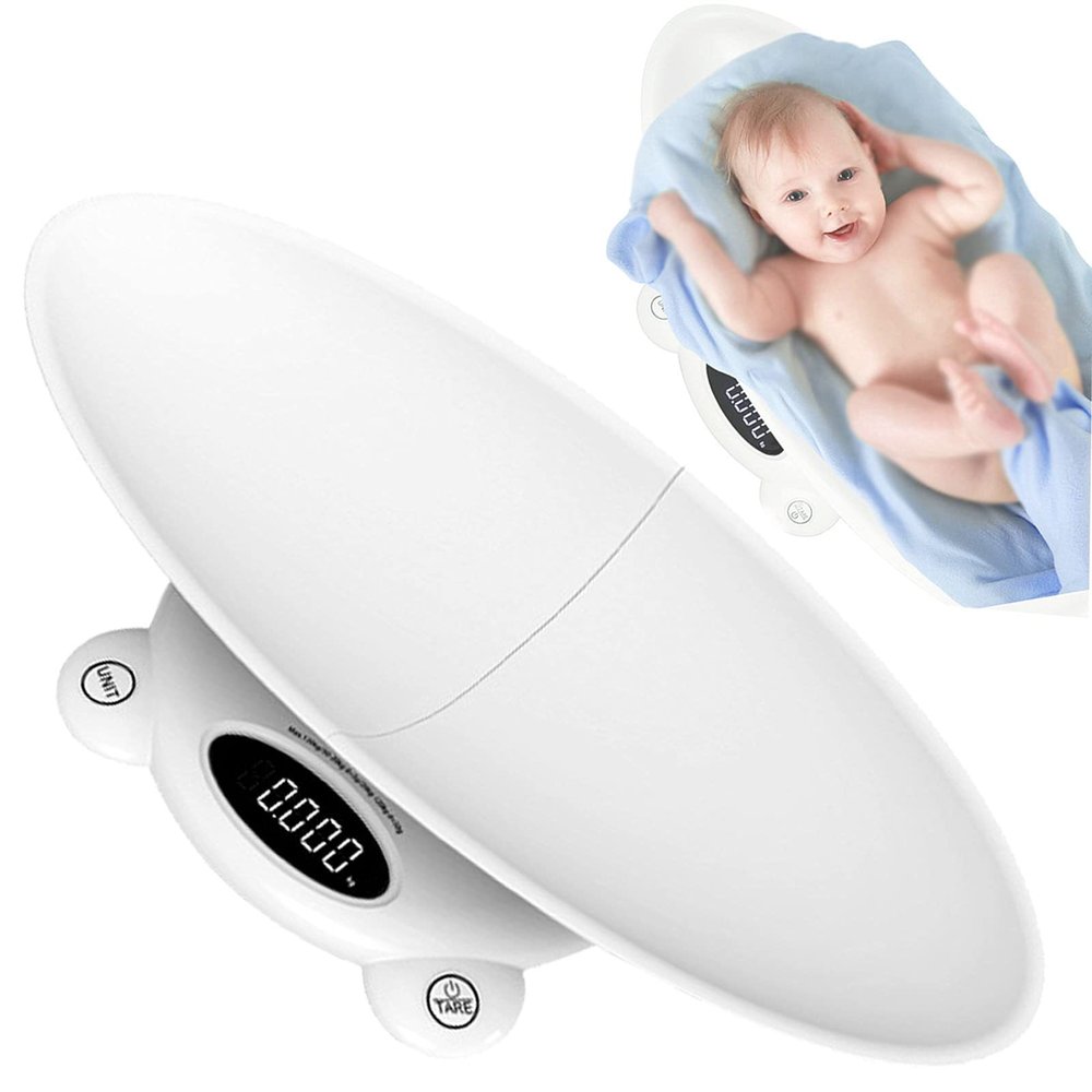 ZWJABYY Multi-Function Toddler Scale,Baby Scale, Multi-Function Digital Scale for Pets,LCD Blue Backlight Comes with 3 AAA batteries,Measure Weight Accurately(20g-120kg)