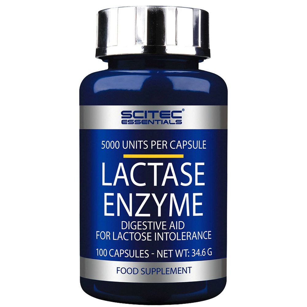 LACTASE Enzyme | Fights Lactose Intolerance | Digestive Aid | Food Supplement for Digests Lactose (100 Capsules)