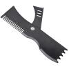 Adjustable Beard Shaping Tool with Comb and Styling Template, Compact Shaving Template, Beard stencils beard care beard stencil, men s beard shaping stencil Rotated beard styling tool view 2