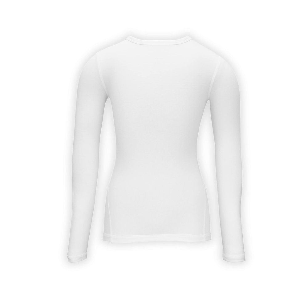Unisex Crew Neck Long Sleeve T-Shirt Helps with Soothing Eczema, Moisturises Dry & Irritated Skin, Reduces Itching, Skincare Clothing for Kids (4-5 Years) White