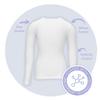 Unisex Crew Neck Long Sleeve T-Shirt Helps with Soothing Eczema, Moisturises Dry & Irritated Skin, Reduces Itching, Skincare Clothing for Kids (4-5 Years) White view 2