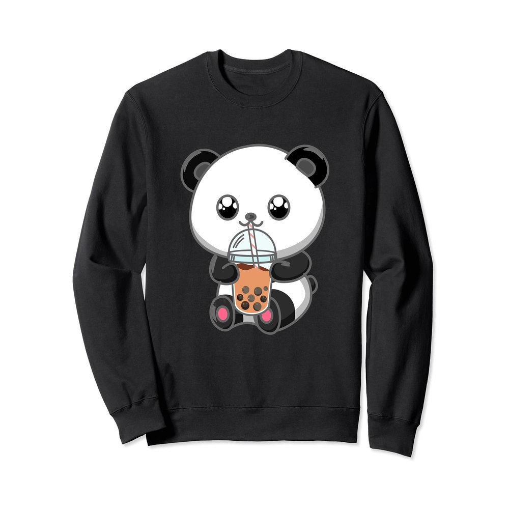Boba Tea Bubble Tea Kawaii Japanese Lover Panda Anime Otaku Sweatshirt