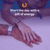 Pavlok 3 : A Mindfulness Coach on Your Wrist + Wearable Vibrating and Silent Alarm for Heavy Sleepers + Habit Trainer (Water Resistant Deluxe Edition) (Small, Aegean silver) view 3