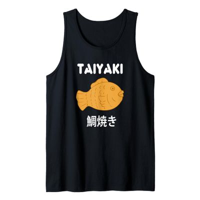 Japanese Food Lover Taiyaki Fish Shaped Cake Anime Japan Tank Top
