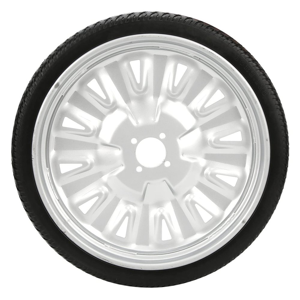 16in Wheelchair Rear Tire Polyurethane Electric Wheel 4Hole Hub with 45mm Middle Hole 16R2.125, Casters