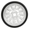 16in Wheelchair Rear Tire Polyurethane Electric Wheel 4Hole Hub with 45mm Middle Hole 16R2.125, Casters view 1