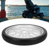 16in Wheelchair Rear Tire Polyurethane Electric Wheel 4Hole Hub with 45mm Middle Hole 16R2.125, Casters view 2