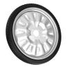 16in Wheelchair Rear Tire Polyurethane Electric Wheel 4Hole Hub with 45mm Middle Hole 16R2.125, Casters view 4