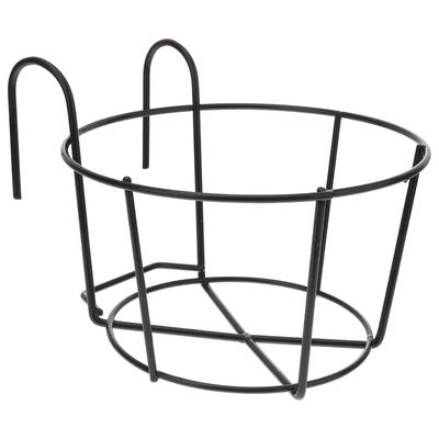 DOITOOL 1 Pc Flower Pot Storage Rack Fence Planter Holders Over Fence Planters Rail Balcony Hanging Planters Metal Railing Planters Outdoor Flower Pot Holder Planter Box Iron Flowerpot