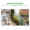 DOITOOL 1 Pc Flower Pot Storage Rack Fence Planter Holders Over Fence Planters Rail Balcony Hanging Planters Metal Railing Planters Outdoor Flower Pot Holder Planter Box Iron Flowerpot view 4
