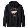 Beef Barbecue Cow Steak Grilled Meat Smoked Funny BBQ Zip Hoodie view 1