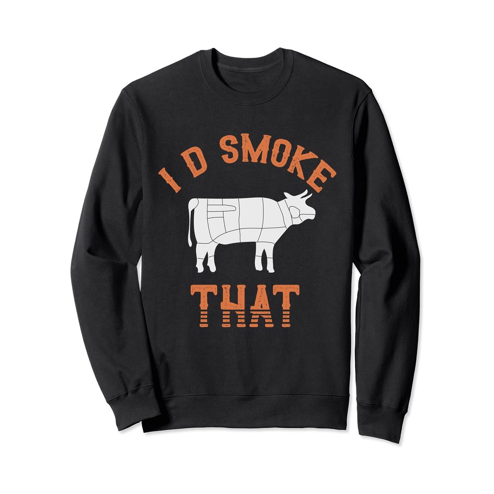 Beef Barbecue Cow Steak Grilled Meat Smoked Funny BBQ Sweatshirt