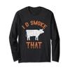 Beef Barbecue Cow Steak Grilled Meat Smoked Funny BBQ Long Sleeve T-Shirt view 1