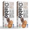 Diablo Sugar Free Chocolate Chip Cookies  Low Sugar Snacks Made with Maltitol, Crunchy Chocolate Flavor Treats for Everyday Snacking, Guilt Free Biscuit Alternative, 130g Pack of 2 view 1