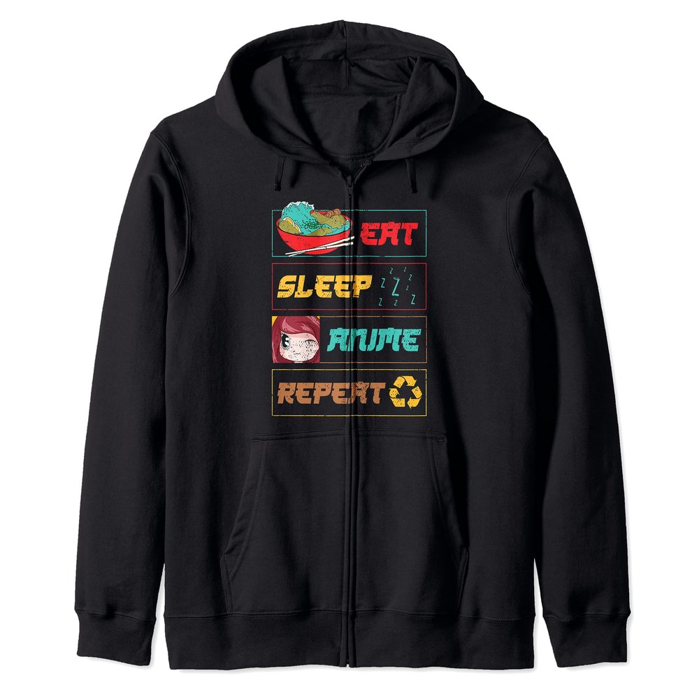 Japan Ramen Noodles Kawaii Otaku Japanese Manga Anime Zip Hoodie