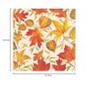 Caspari Woodland Leaves Paper Cocktail Napkins in Ivory - 20 Napkins Per Package, Fall Napkins Made of Triple Ply Paper, Autumn Themed Disposable Napkins, Great Dinner and Cocktail Napkins view 3