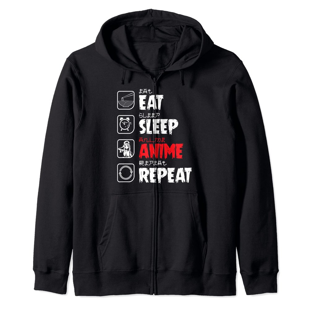Japan Ramen Noodles Otaku Kawaii Japanese Manga Anime Zip Hoodie