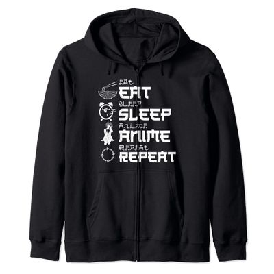 Bowl Of Ramen Noodles Kawaii Otaku Japanese Manga Anime Zip Hoodie