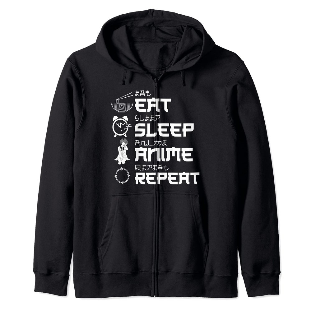 Bowl Of Ramen Noodles Kawaii Otaku Japanese Manga Anime Zip Hoodie