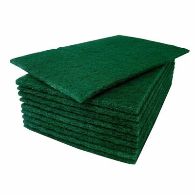 EliteKoopers 50Pcs Heavy Duty Green Scouring Pads Abrasive Scourer Catering Scrub Cleaning