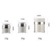 Lurrose Collection 3pcs Airless Cream Jars Refillable Makeup Cream Bottles Vacuum Foundation Bottle Double- layer Sample Jars Cosmetics Air Pump Bottles for Travel Home Powder Makeup view 2