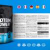 BioTechUSA Protein Power | High Protein, Sugar-Free, Lactose-Free, Gluten-Free | Added Creatine, 1 kg, Strawberry-Banana view 4