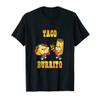 Taco Vs Burrito Tacos Boxing Gloves Meat Veggies Tacos Salsa T-Shirt view 1