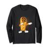 Dabbing Dab Mexican Snack Burrito Meat Veggies Tacos Salsa Long Sleeve T-Shirt view 1