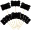 56 PCS Black Chalkboard Picks Chalkboard Sign Food Toppers Cheese Markers Cake Cupcake Topper for Birthday Party Wedding Gender Reveal Baby Shower Decoration Supplies view 1