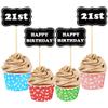 56 PCS Black Chalkboard Picks Chalkboard Sign Food Toppers Cheese Markers Cake Cupcake Topper for Birthday Party Wedding Gender Reveal Baby Shower Decoration Supplies view 3