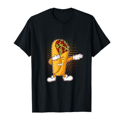 Dabbing Dab Mexican Snack Burrito Meat Veggies Tacos Salsa T-Shirt