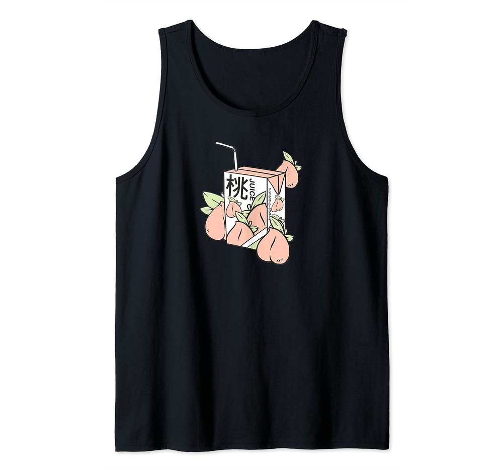 Aesthetic Japanese Peach Juice - Japanese Peach Juice Tank Top