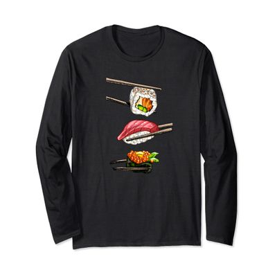 Sushi Japanese Food - Asian Japan Foodie Sushi Long Sleeve T-Shirt