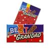 2 x Best Grandad - Funny Chocolate Novelty Wrappers Insults Joke Valentines Fathers Mothers Day Birthday Secret Santa Gift Present Rude (Chocolate Bar Not Included) view 1