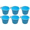 14L Litre Strong Blue Plastic Builders Bucket 3 Gallon Multipurpose Storage Construction Bucket With Metal Handle & Spout For Cleaning Animal Feed Mixing Home & Garden (Made in UK) (6) view 1