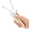 Electric Hair Remover,Electric Threading Epilator Physical Threader Hair Remover for Face Arm Leg Use Removes Facial,Lip,Chin,Cheeks (Gold) view 2
