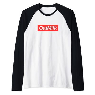 Oat Milk Coffee Raglan Baseball Tee
