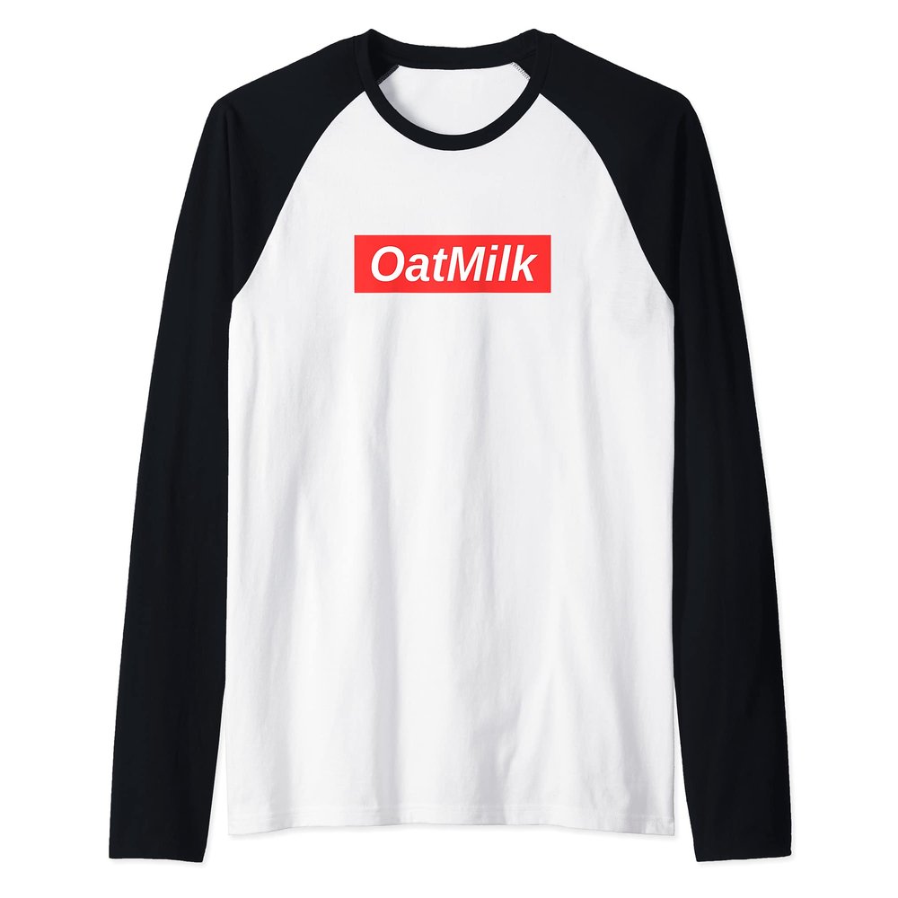 Oat Milk Coffee Raglan Baseball Tee