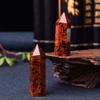 1PC Natural Crystal Red Obsidian Hexagonal Column Crystal Point Mineral Ornament Healing Wand Home Decor DIY Gift Decoration-Red Obsidian_50-60mm view 3