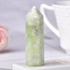 1pc Natural Crystal Point Snowflakes Jade Healing Obelisk Quartz Wand Reiki Obelisk Ornament for Home Decor Energy Stone Gift-Snowflakes Jade_60-70mm view 1