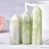 1pc Natural Crystal Point Snowflakes Jade Healing Obelisk Quartz Wand Reiki Obelisk Ornament for Home Decor Energy Stone Gift-Snowflakes Jade_60-70mm view 4