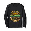 Let's Fiesta Acoustic Guitar Burrito Meat Veggies Taco Salsa Long Sleeve T-Shirt view 1