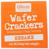 Olina's Bakehouse Wafer Cracker Snack - Sesame 3.5oz view 4